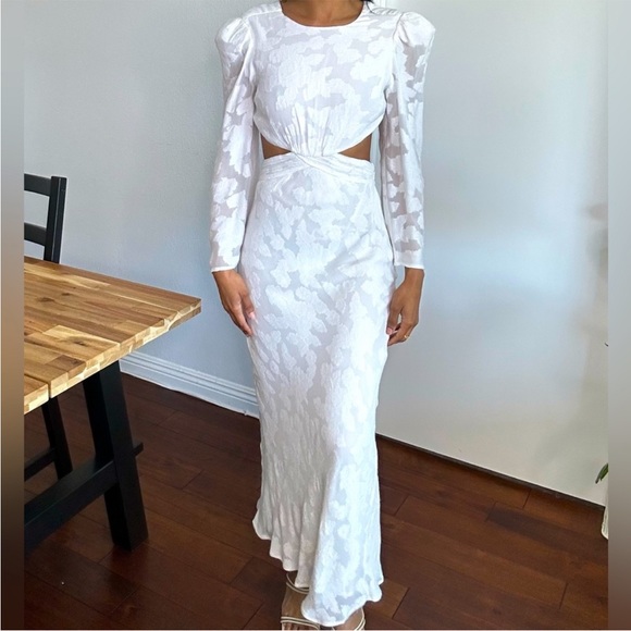 Rahi Dresses & Skirts - Rahi Athena Midi Cutout White Dress, small. New